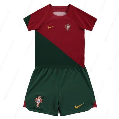 Fotballdrakter Portugal Hjemme Barn 2022